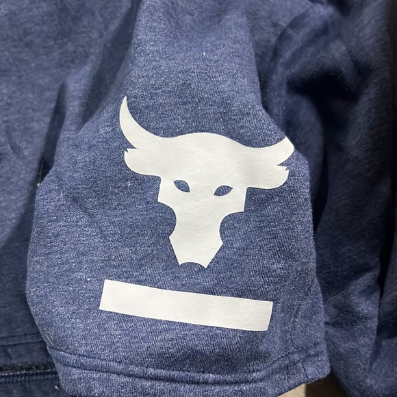 Womens Cropped Project Rock Under Armour Hoodie - Picture 2 of 5